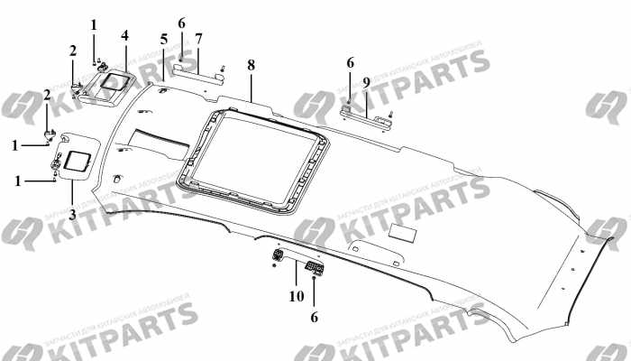 Обивка крыши Lifan X70