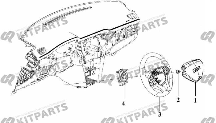 Подушка безопасности водителя Lifan X70