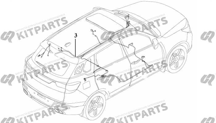 Жгут проводов кузова Lifan X70