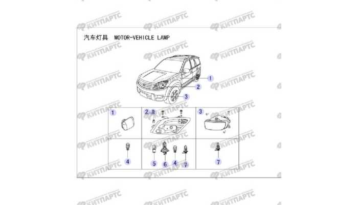 Освещение внешнее переднее Great Wall Hover