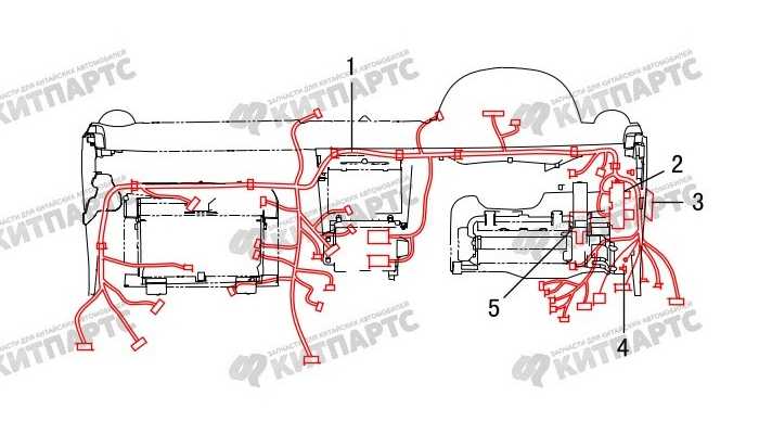 Жгут проводов панели приборов Great Wall Hover H3