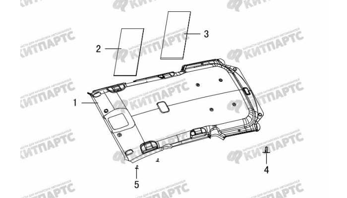 Обивка потолка Great Wall Hover H3 New