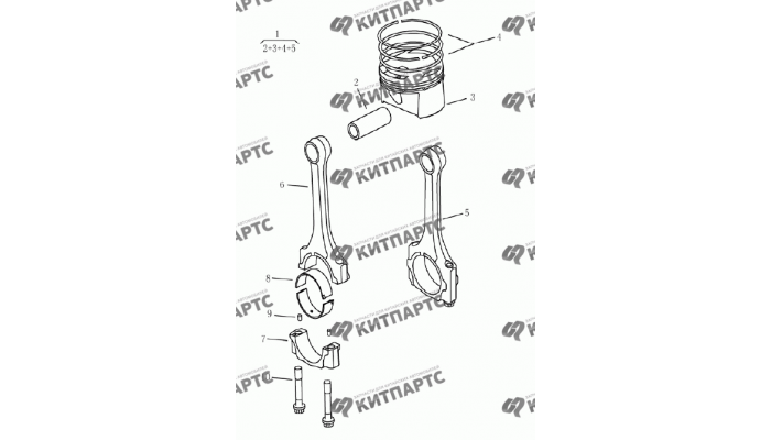 Поршень (1,5 l DVVT) Geely Emgrand (EC7)